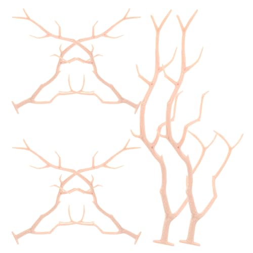 FUNOMOCYA 6 Stück Teiliges Künstliche Getrocknete Zweige in Korallenform Langlebige Kunststoffzweige Realistische Halloween Herbstdeko Vielseitige DIY- -Headband-Accessoires für Tisch von FUNOMOCYA