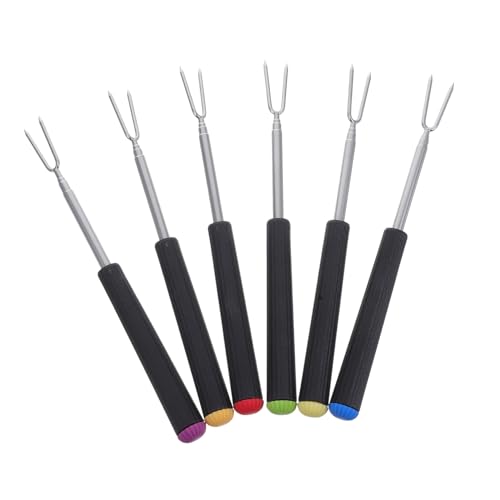 FUNOMOCYA 6 Stück Teiliges Set Fonduegabeln aus Verstellbare Grill und Schokoladendipping Gabeln für Käse und Marshmallows für Fondue Events und Camping FUNOMOCYA 6 Stück Teiliges Set Fonduegabeln aus Verstellbare Grill und Schokoladendipping Gabeln für Käse und Marshmallows für Fondue Events und Camping von FUNOMOCYA