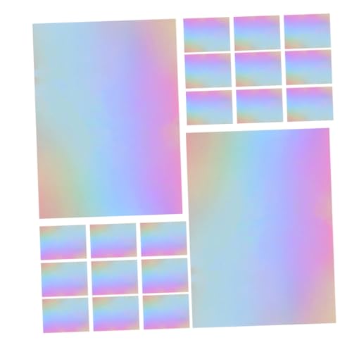 FUNOMOCYA 60 Stück Teiliges Metallic Kartonpapier Holografisch Schimmerndes Spiegel-folienpapier Vielseitig für DIY Bastelprojekte Scrapbooking Kinderhandwerk Einladungskarten und von FUNOMOCYA