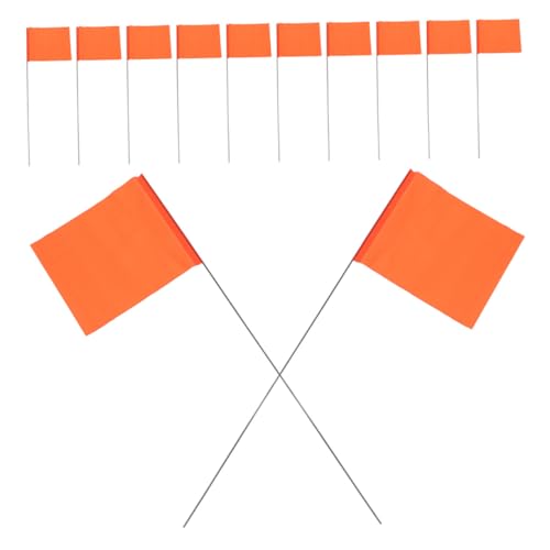 FUNOMOCYA 60 Stück Wahrzeichenflaggen Bewässerungsmarkierungsflaggen Hofflaggen Markierungen Sprinklerflaggen Kleine Hofflaggen Markierungsflaggen Für Den Außenbereich von FUNOMOCYA