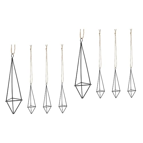 FUNOMOCYA 8stücke Geometrischer Hängender Pflanzenhalter Aus Metall Teiliges Für Luftpflanzen Dekorativer Pflanzenständer Modernes Design Für Und Tischdekoration Für Kleine Tillandsien von FUNOMOCYA