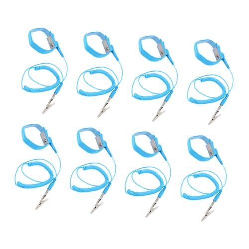 FUNOMOCYA 8 Stück Teiliges Antistatisches Handgelenkband Set Verstellbare Esd Handgelenkriemen mit Clip und Langem Kabel für Elektronik Reparatur und Laboreinsatz FUNOMOCYA 8 Stück Teiliges Antistatisches Handgelenkband Set Verstellbare Esd Handgelenkriemen mit Clip und Langem Kabel für Elektronik Reparatur und Laboreinsatz von FUNOMOCYA