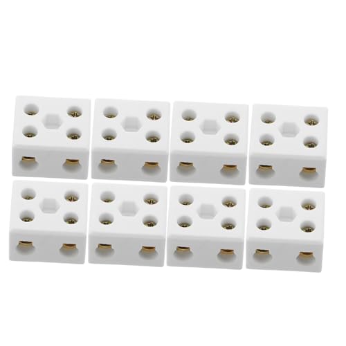 FUNOMOCYA 8 Stück Teiliges Keramik Anschlussblöcke Hochtemperaturbeständig Elektrische Drahtverbinder Für Hochfrequenzbeleuchtung Zuverlässige Stromverteilung Und Kompakte Installation FUNOMOCYA 8 Stück Teiliges Keramik Anschlussblöcke Hochtemperaturbeständig Elektrische Drahtverbinder Für Hochfrequenzbeleuchtung Zuverlässige Stromverteilung Und Kompakte Installation von FUNOMOCYA