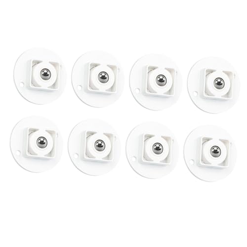 FUNOMOCYA 8 Stück Teiliges Selbstklebende Möbelrollen für Aufbewahrungsboxen Flexible Langlebige Lenkrollen mit Stahlkugellager Geeignet für Schränke Mülltonnen Spielzeugkisten und von FUNOMOCYA
