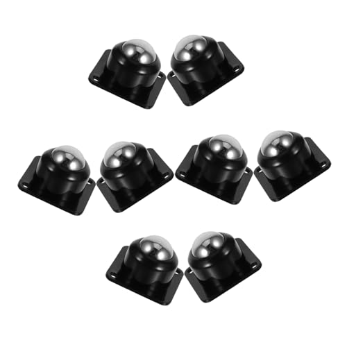 FUNOMOCYA 8 Stück Teiliges Selbstklebende Möbelrollen mit drehfunktion Geräuschlose Mini Lager Räder für Küchengeräte Aufbewahrungsboxen und Möbel Einsetzbare Haftrollen für Einfaches von FUNOMOCYA