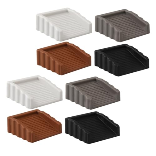 FUNOMOCYA 8Stücke Tpr Türstopper Schwerer Türkeil für Zuhause und Büro Wind Geräuschreduzierung Kompatibel mit Teppich Vinyl und von FUNOMOCYA