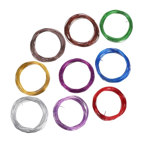 FUNOMOCYA 9Roll Anodisierter Aluminium-draht Wetterfester Flexibler Bonsai-trainingsdraht für Gartenpflanzen Baumformung Handgefertigt Langlebig Vielseitig für Anfänger und Profis von FUNOMOCYA