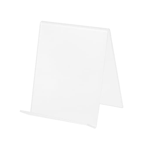 FUNOMOCYA Acryl Bücherständer Transparenter Tischaufsteller für Brieftaschen Schmuck Tablets Robustes Langlebiges Material für Elegantes Display für Schreibtisch von FUNOMOCYA