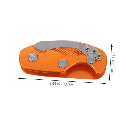 FUNOMOCYA Aluminiumlegierung Schlüssel Organizer Outdoor Key Holder Clip Robust für Effiziente Schlüsselorganisation mit Zubehör für Sicheren Halt in Orange von FUNOMOCYA