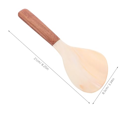 FUNOMOCYA Antihaft Reislöffel für Reiskocher Langlebiger Küchenlöffel mit Nonstick Oberfläche Stilvoller Reisschöpfer für Präzises Servieren Robustes Küchenutensil für Tägliches Kochen und von FUNOMOCYA