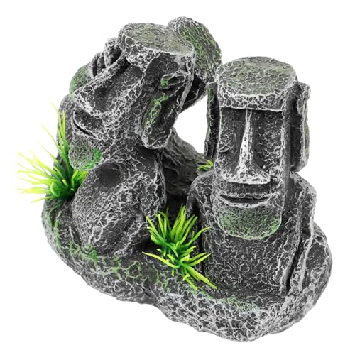 FUNOMOCYA Aquarium Moai Deko Resin Figur Realistisch mit Pflanzen Wassersicher Natürliche Landschaft für Fischbecken Kleine Fische Kreative Osterinsel Statue Langlebig und Sicher FUNOMOCYA Aquarium Moai Deko Resin Figur Realistisch mit Pflanzen Wassersicher Natürliche Landschaft für Fischbecken Kleine Fische Kreative Osterinsel Statue Langlebig und Sicher von FUNOMOCYA