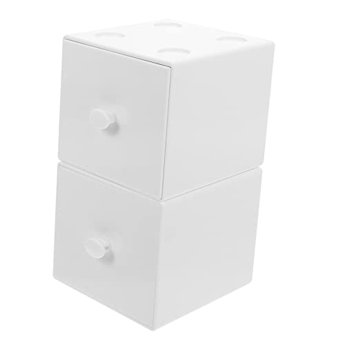 FUNOMOCYA Aufbewahrungsbox Mit Schubladen Für Schreibtisch Organizer Für Kleine Kosmetika Stapelbar Und Staubdicht von FUNOMOCYA