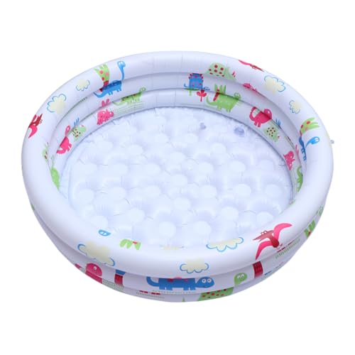 FUNOMOCYA Aufblasbarer Kinderpool mit Luftpumpe Tragbares Outdoor Planschbecken Langlebigem Leicht Aufblasbar Sicherer Badespaß für Sommer von FUNOMOCYA