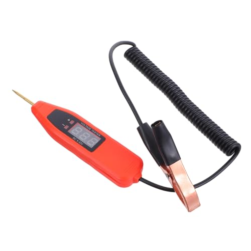 FUNOMOCYA Auto-spannungsprüfgerät mit Led-anzeige Kompakter Dc Spannungstester Stift für Schnelle Fehlererkennung Präzises Elektrisches Messgerät für Fahrzeugwartung und Notfallreparaturen von FUNOMOCYA