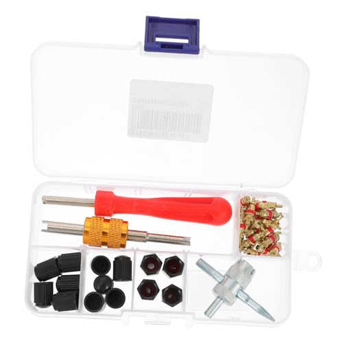 FUNOMOCYA Automobile Kernschlüssel aus Edelstahl und Kupfer Leichtes Ventileinzieher Werkzeug für Reifenmontage und Reparatur Passend für Auto Motorrad und Fahrradreifen FUNOMOCYA Automobile Kernschlüssel aus Edelstahl und Kupfer Leichtes Ventileinzieher Werkzeug für Reifenmontage und Reparatur Passend für Auto Motorrad und Fahrradreifen von FUNOMOCYA