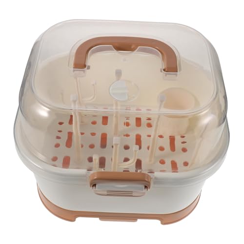 FUNOMOCYA Babynahrungsflaschen-aufbewahrungsbox mit Deckel Tragbarer Flaschentrockenständer für Milchflaschen Vielseitiger Organizer für Küche und Reise Staubgeschützt Langlebig und Kompakt FUNOMOCYA Babynahrungsflaschen-aufbewahrungsbox mit Deckel Tragbarer Flaschentrockenständer für Milchflaschen Vielseitiger Organizer für Küche und Reise Staubgeschützt Langlebig und Kompakt von FUNOMOCYA