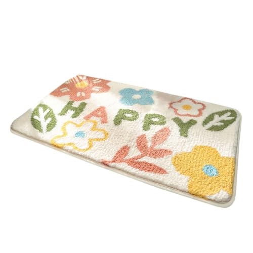 FUNOMOCYA Cartoon Design Fußmatte für Badezimmer rutschfest Verdickte Bodenmatte Waschbar für Eingangsbereich und Schlafzimmer von FUNOMOCYA