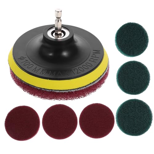 FUNOMOCYA Bohrmaschinen reinigungsbürsten Kraftvolle Vielseitige Scheuerpads für Fliesen Autoreinigung und Polieren Langlebig Einfach zu Verwenden für Küchen Toiletten Felgen von FUNOMOCYA