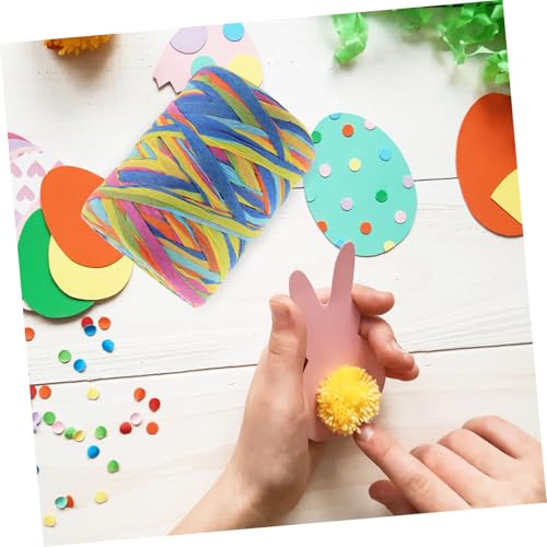 FUNOMOCYA Buntes Raffia Papierseil DIY Dekorationsband für Geschenkverpackung Bastelprojekte Blumensträuße Kinderhandwerk von FUNOMOCYA