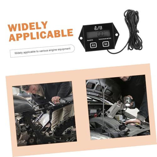 FUNOMOCYA Digitaler Drehzahlmesser für Kleine Motoren Präziser Tachometer mit Lcd display Geeignet für Motorräder Rasenmäher Kettensägen und Tragbare Generatoren Installieren Kompakt und von FUNOMOCYA