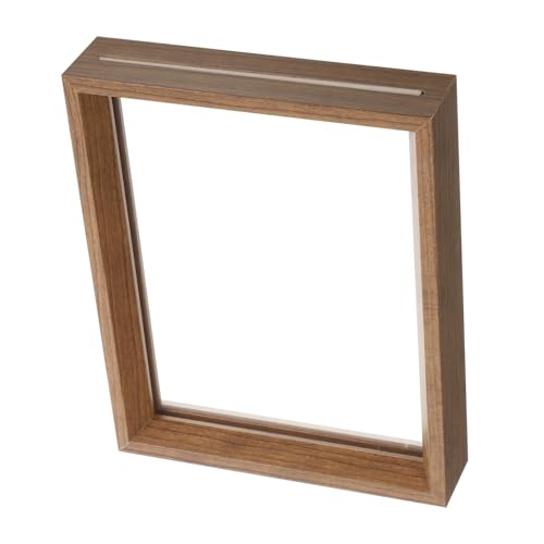 FUNOMOCYA Transparenter Foto-rahmen Doppelseitiger Bilderrahmen Für Schreibtisch Aus Buchenholz Zur Präsentation Von Bildern Und Urkunden Modernes Design Für Jede Einrichtung von FUNOMOCYA