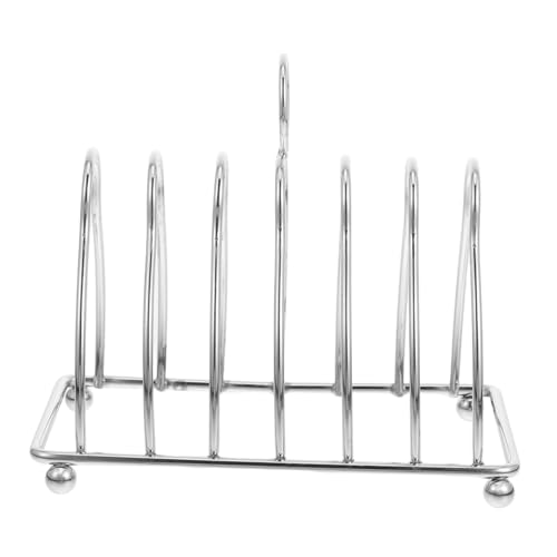 FUNOMOCYA Edelstahl Brotregal Mehrstöckig Multifunktional Toastständer Brotscheibenhalter Organizer für Zuhause Restaurant mit Elegantem Design und Einfache Reinigung von FUNOMOCYA