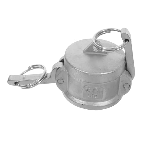 FUNOMOCYA Edelstahl Camlock Schnellkupplung Dc Staubkappe Staubschutz Abdeckkappe für Schlaucharmaturen Öl Gasfüllstutzen Korrosionsbeständig Robust und Vielseitig Einsetzbar FUNOMOCYA Edelstahl Camlock Schnellkupplung Dc Staubkappe Staubschutz Abdeckkappe für Schlaucharmaturen Öl Gasfüllstutzen Korrosionsbeständig Robust und Vielseitig Einsetzbar von FUNOMOCYA