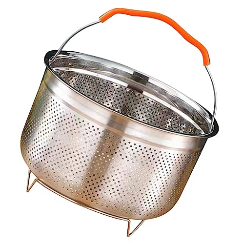 FUNOMOCYA Edelstahl Dampfkorb Reiskocher Einsatz Robustes Dämpfgestell mit Gleichmäßigen Löchern Langlebig und Verformungsfest für Gesunde Gedämpfte Speisen Wie Knödel und Brötchen von FUNOMOCYA