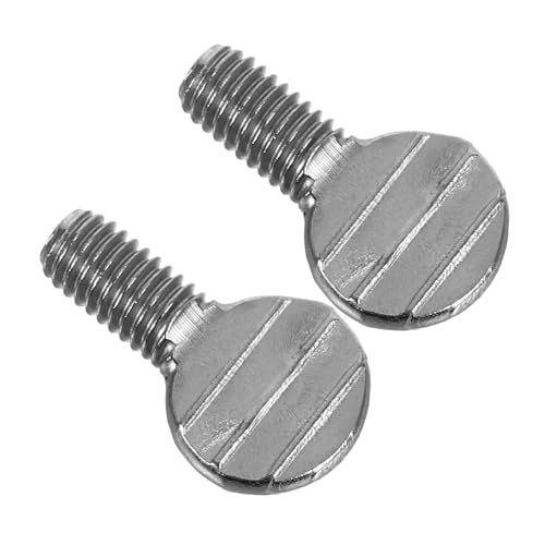 FUNOMOCYA Edelstahl Daumenschrauben Grillzubehör Rostfrei Langlebig Sicherer Halt Einfache Montage für Bbq Grillzubehör Thumb Screw mit Griff von FUNOMOCYA