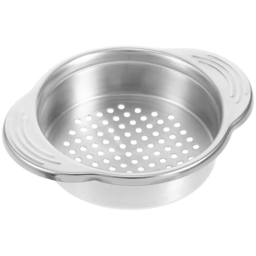 FUNOMOCYA Edelstahl Dosen Sieb mit Griffen Rostfrei Langlebig Effizientes Abtropfen von Lebensmitteln Einfach zu Reinigen Praktisches Küchenwerkzeug für Dosen und Konserven von FUNOMOCYA