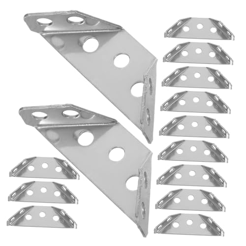 FUNOMOCYA Edelstahl Dreieckiger Eckverbinder mit Schrauben Stabile Winkelhalterung für Möbel Schränke und Tische Winkelstütze für Holz und Metall FUNOMOCYA Edelstahl Dreieckiger Eckverbinder mit Schrauben Stabile Winkelhalterung für Möbel Schränke und Tische Winkelstütze für Holz und Metall von FUNOMOCYA