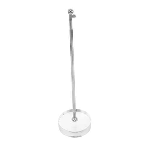 FUNOMOCYA Edelstahl Schreibtisch Fahnenhalter mit Teleskop fahnenmast Platzsparend und Höhenverstellbar Stilvolles Büro Accessoire für Home Office und Schreibtischdekoration von FUNOMOCYA