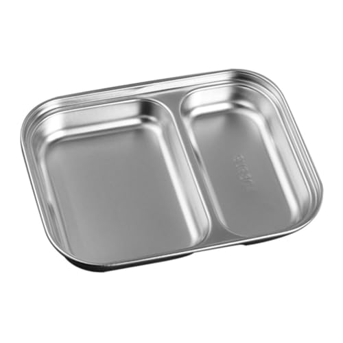 FUNOMOCYA Edelstahl Servierplatte mit Fächern Geteilter Gewürz und Snackteller Rostfrei Fleckenresistent Vielseitig für Grillabend Buffet Tischdekoration Modernes Design Kleine FUNOMOCYA Edelstahl Servierplatte mit Fächern Geteilter Gewürz und Snackteller Rostfrei Fleckenresistent Vielseitig für Grillabend Buffet Tischdekoration Modernes Design Kleine von FUNOMOCYA