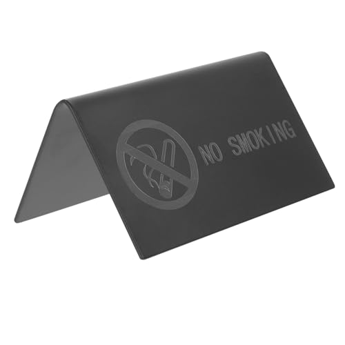 FUNOMOCYA Edelstahl Tischschild No smoking Schild Schwarz Rostfrei Praktische Rauchverbot Warnung für Restaurant Büro Desktop Langlebig Leicht zu Reinigen FUNOMOCYA Edelstahl Tischschild No smoking Schild Schwarz Rostfrei Praktische Rauchverbot Warnung für Restaurant Büro Desktop Langlebig Leicht zu Reinigen von FUNOMOCYA