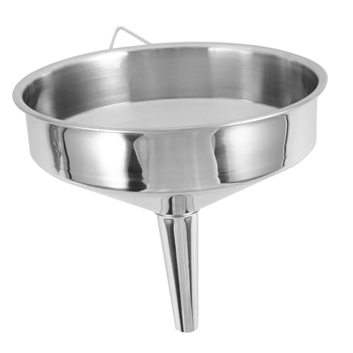 FUNOMOCYA Edelstahl Trichter mit Breiter Öffnung Robuster Auto Öl Einfülltrichter für Fahrzeugflüssigkeiten Langlebig und Vielseitig für Auto und Motorrad Zeitsparend und Leicht von FUNOMOCYA