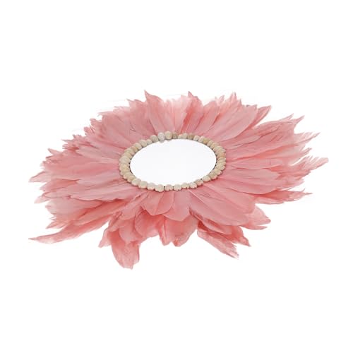 FUNOMOCYA Einzigartiger und mit Muscheln eingelegter Spiegel-Wandschmuck im Boho-Stil gewebter Wandschmuck zum Aufhängen FUNOMOCYA Einzigartiger und mit Muscheln eingelegter Spiegel-Wandschmuck im Boho-Stil gewebter Wandschmuck zum Aufhängen von FUNOMOCYA