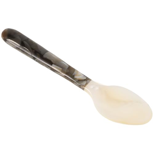 FUNOMOCYA Eleganter Muschel dessertlöffel aus Hochwertiger Perlmutt schale Fein Verarbeitet als Appetizer Zuckerlöffel für Kaffee Eiscreme und Snacks Stilvolles Besteck für Besonderen von FUNOMOCYA