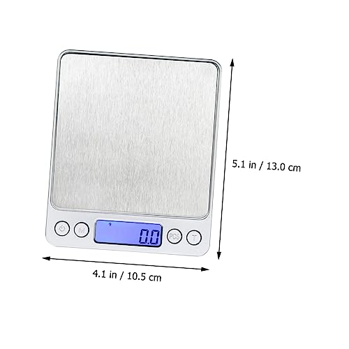 FUNOMOCYA Elektronische Küchenwaage mit Hochpräzisem LCD Display Oberfläche Genauigkeit Kapazität Langlebig Leicht zu Reinigen für Backen und Haushalt von FUNOMOCYA