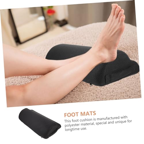 FUNOMOCYA Ergonomische Fußstütze mit Halbrundem Kissen Komfortable Beinablage Atmungsaktives Polyester Fördert Durchblutung und Lindert Knieschmerzen für Büro Zuhause und Reisen von FUNOMOCYA
