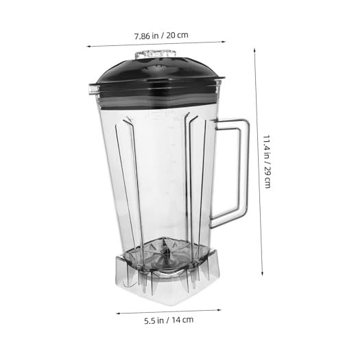 FUNOMOCYA Ersatz-Mixerbehälter Klingen für Kommerzielle Hochleistungs-Standmixer Große Kapazität Smoothie Saftbehälter Vielseitiger Blender-Behälter Kompatibel für Gastronomie und Heimküche von FUNOMOCYA