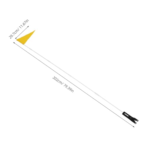 FUNOMOCYA Fahrrad Sicherheitswimpel mit Robustem Glasfaserstab Hellgelbe Fahrradflagge zur Besseren Sichtbarkeit und Windresistenz Abnehmbar und Einfach Montierbar für im Straßenverkehr FUNOMOCYA Fahrrad Sicherheitswimpel mit Robustem Glasfaserstab Hellgelbe Fahrradflagge zur Besseren Sichtbarkeit und Windresistenz Abnehmbar und Einfach Montierbar für im Straßenverkehr von FUNOMOCYA