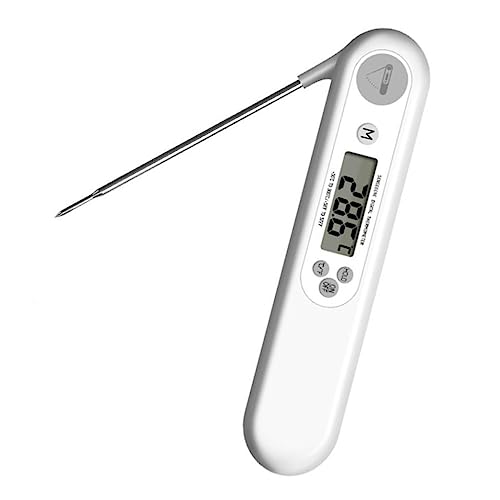 FUNOMOCYA Faltbares Bbq Thermometer Digitales Fleischthermometer mit Großem Display für Grill und Kochtemperaturen für Küche und Camping aus Hitzebeständigem FUNOMOCYA Faltbares Bbq Thermometer Digitales Fleischthermometer mit Großem Display für Grill und Kochtemperaturen für Küche und Camping aus Hitzebeständigem von FUNOMOCYA