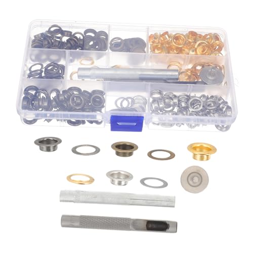 FUNOMOCYA Farben Grommet Werkzeug Kit für Planen Zelte Schuhe Kleidung DIY Handwerk Reparatur Zubehör Robust und Vielseitig für Stoffe Tarps Rucksäcke von FUNOMOCYA