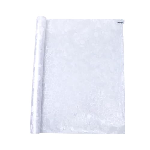 FUNOMOCYA Fensterfolie Dekorative Glasfolie Selbstklebende PVC Folie Kieselsteine Abnehmbare Fensteraufkleber für Home Office Badezimmer 200 * 45 cm von FUNOMOCYA
