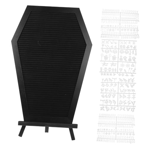 FUNOMOCYA Filz Buchstabentafel Sarg Nachrichtentafel Halloween Dekoration mit Stativ Wechselbares Briefbrett Schild für Zuhause Café Bäckerei 1 Satz Schwarz Inklusive Halloween Buchstaben und Muster FUNOMOCYA Filz Buchstabentafel Sarg Nachrichtentafel Halloween Dekoration mit Stativ Wechselbares Briefbrett Schild für Zuhause Café Bäckerei 1 Satz Schwarz Inklusive Halloween Buchstaben und Muster von FUNOMOCYA