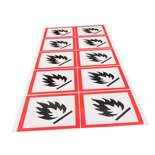 FUNOMOCYA Flammflüssigkeit Warnschild Selbstklebend Teilig PVC Aufkleber Leicht Anzubringen Vielseitig für Büro Haus Industrie Klare Sicherheitswarnung FUNOMOCYA Flammflüssigkeit Warnschild Selbstklebend Teilig PVC Aufkleber Leicht Anzubringen Vielseitig für Büro Haus Industrie Klare Sicherheitswarnung von FUNOMOCYA