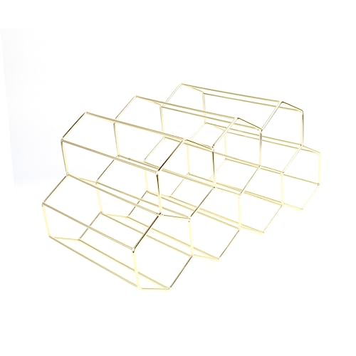 FUNOMOCYA Flaschen Metall Weinregal Freistehender Lagiger Weinständer für Küche und Wohnzimmer Geometrisches Design Gold Weinaufbewahrungsschrank für Partys und Veranstaltungen FUNOMOCYA Flaschen Metall Weinregal Freistehender Lagiger Weinständer für Küche und Wohnzimmer Geometrisches Design Gold Weinaufbewahrungsschrank für Partys und Veranstaltungen von FUNOMOCYA