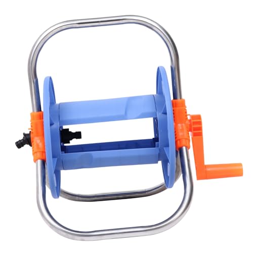 FUNOMOCYA Gartenschlauchaufroller mit Handkurbel Tragbarer Schlauchtrommel Wickler für Garten Grünflächen und Haushalt Einfacher Aufbau Kompakte Schlauchaufbewahrung für Wasser und von FUNOMOCYA