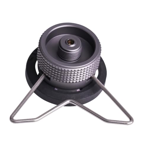 FUNOMOCYA Gas Tank Adapter für Camping Robuster Outdoor Gaskocher Adapter Leichter Rostfreier Gasflaschenadapter für Langes Gasventil Kompatibel mit Campingkochern und Grillgeräten von FUNOMOCYA
