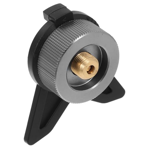 FUNOMOCYA Gaskanister Adapter mit Ständer aus Messing Kompakter Gasflaschen Adapter für Outdoor Camping Kompatibel mit Verschiedenen Campingkochern Langlebig und Wiederverwendbar für von FUNOMOCYA